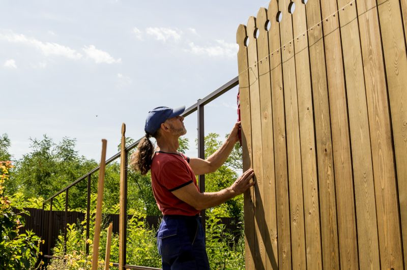 Fence Staining Process
